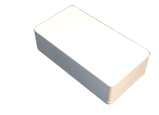 1590B Diecast Aluminium Project Enclosure - White - Click Image to Close